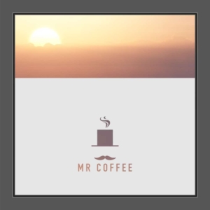 Motiv Mr Coffee auf Fensterfolie
